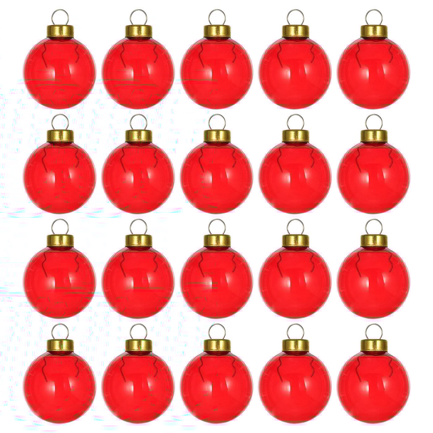 IKEA VINTERFINT Baumschmuck Kugel Glas/rot
