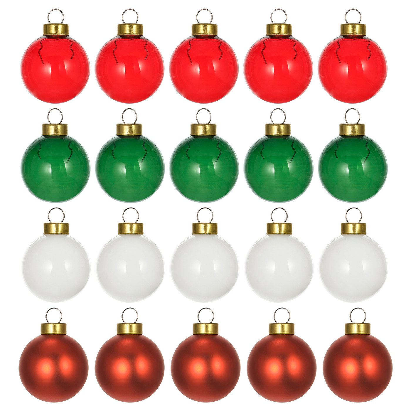 IKEA VINTERFINT Baumschmuck Kugel Glas/versch. Farben