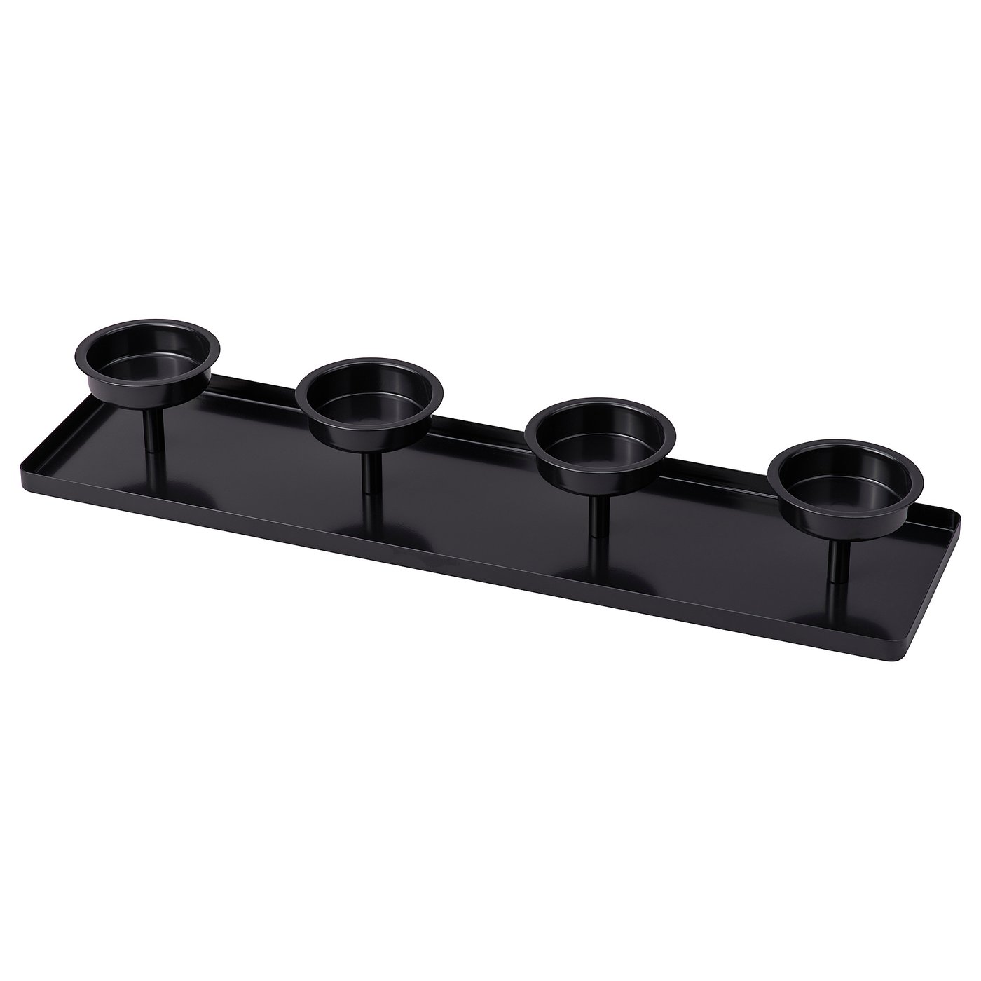 IKEA VINTERFINT Kerzen-/Teelichthalter für 4 Kerzen schwarz