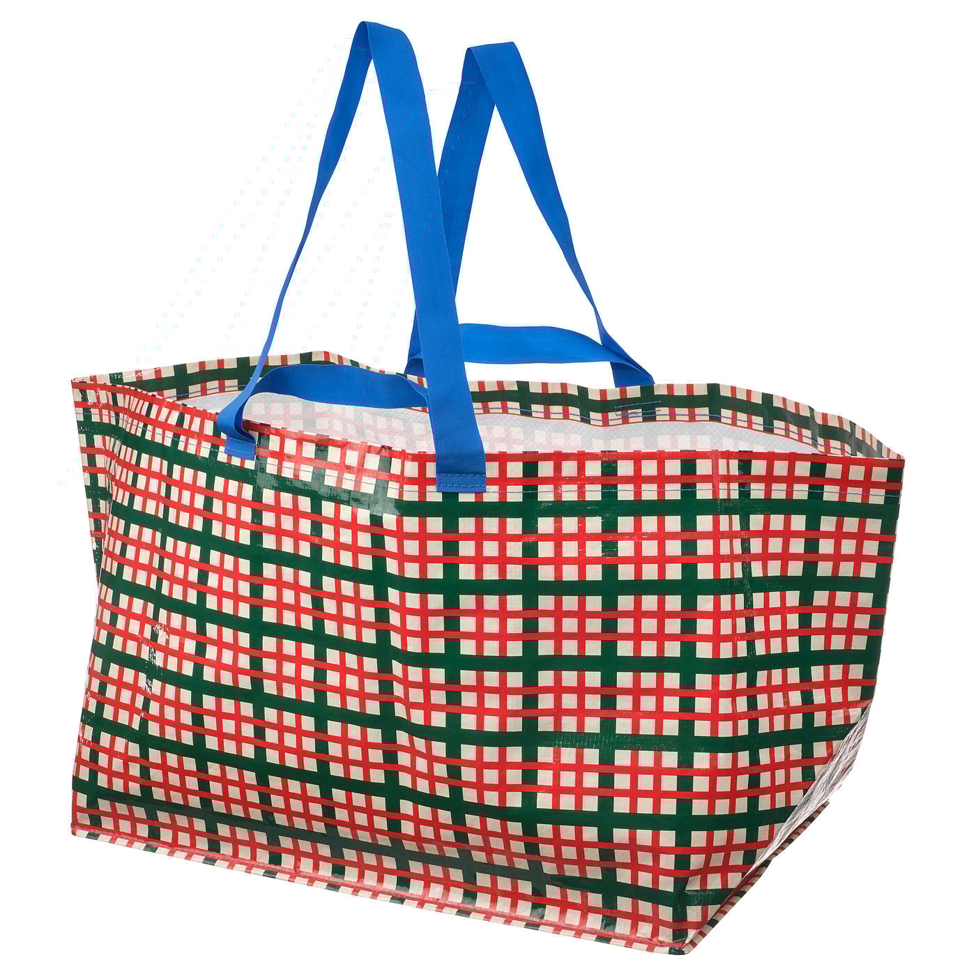 IKEA VINTERFINT Tasche groß Karos bunt