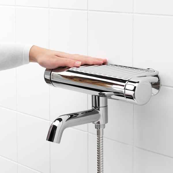 Voxnan Thermostat Mischbatt Badew Dusche Verchromt Ikea