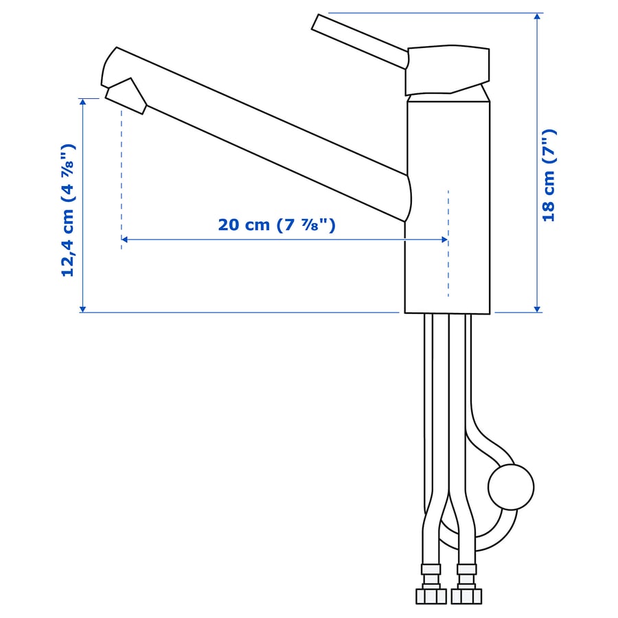 YTTRAN Mischbatterie mit ausziehbarem Hahn, verchromt IKEA Deutschland