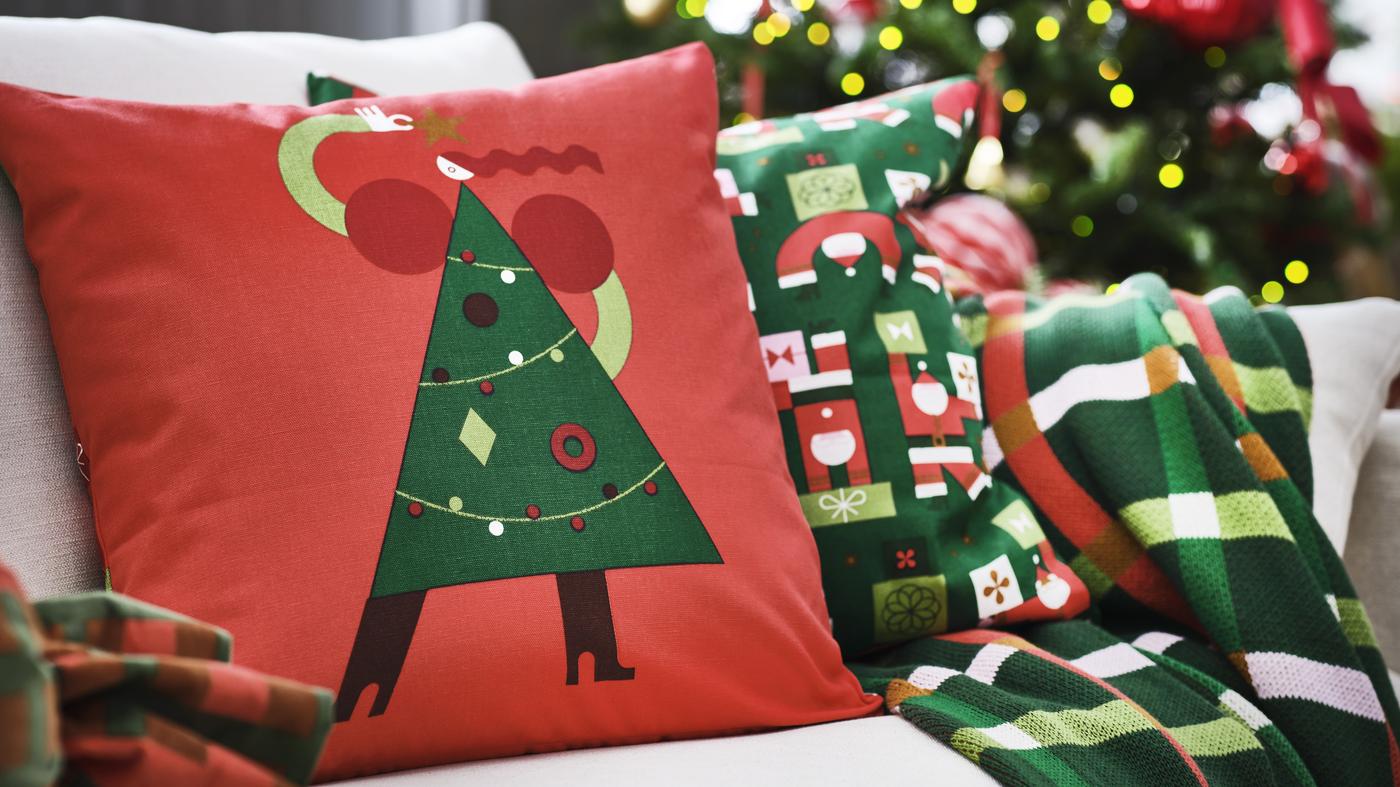 Weihnachtskissen, Weihnachtsbettwäsche & weitere Textilien