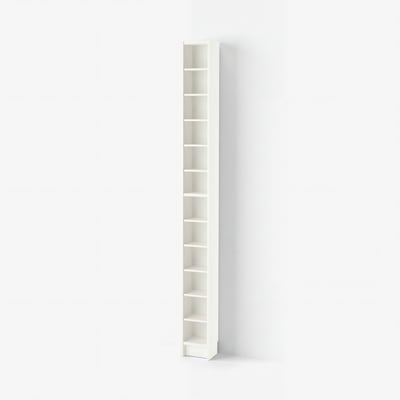 GNEDBY Shelving unit, white, 202 cm
