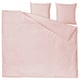 Pink ÄNGSLILJA cotton bedding - duvet, 2 pillows, simple design.