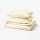ÄNGSLILJA Duvet cover and 2 pillowcases, natural, 240x220/80x80 cm