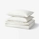 ÄNGSLILJA Duvet cover and 2 pillowcases, white, 240x220/80x80 cm