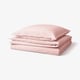 ÄNGSLILJA Duvet cover and pillowcase, light pink, 140x200/80x80 cm