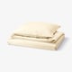 ÄNGSLILJA Duvet cover and pillowcase, natural, 140x200/80x80 cm