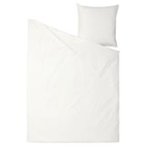 ÄNGSLILJA white duvet & pillow, soft cotton, plain, square.