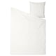 ÄNGSLILJA white duvet & pillow, soft cotton, plain, square.