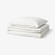 ÄNGSLILJA Duvet cover and pillowcase, white, 140x200/80x80 cm