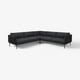 ÄPPLARYD Corner sofa, 4-seat, Gunnared black/grey