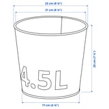 Illustration with measurements for the product: ÅKERBÄR.