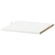 ALTARLIDEN: white rectangle shelf, single tier, particle board & paper foil.