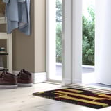 ARBETSTÅG doormat with dachshunds, brown & tan, rectangular, fits well by door, coir fiber, jute backing, natural latex.
