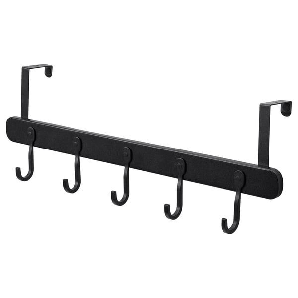 ÅRSJÖN Hanger for door/wall, black