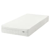ÅVABERG white mattress, rectangular, with comfort zones, foam filling, zippered cover.
