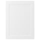 Option: AXSTAD: white, square kitchen cabinet door with soft lines and inset panel, matt surface.