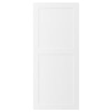 AXSTAD, white, square, shaker-style door panel. White, matt, wood fibre, plastic foil.