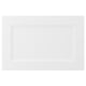 Option: AXSTAD: white kitchen door with soft lines and inset panel. Matt surface, plastic foil front, recycled material.