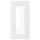 Option: AXSTAD white cabinet door, featuring soft lines and inset panel design, made from plastic and tempered glass.