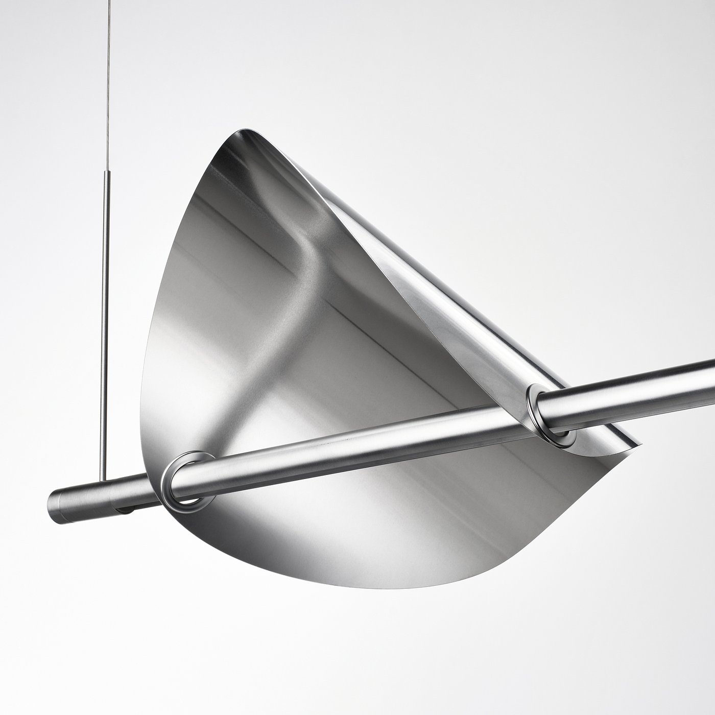 BACKSTÖRN LED pendant lamp, dimmable/matt aluminium, 108 cm - IKEA
