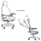 Illustration with measurements for the product: BÄSTBOLL.