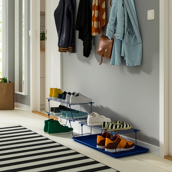 BAGGMUCK Shoe mat, blue, 71x35 cm
