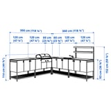 Illustration with measurements for the product: BÅTSKÄR.