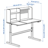 Illustration with measurements for the product: BERGLÄRKA.