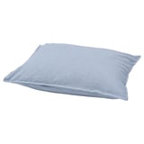 BERGPALM blue striped cotton pillowcase, rectangular, vintage style.