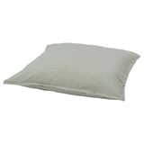 BERGPALM pillowcase, light green, square, with striped vintage design.