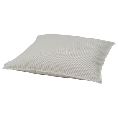 BERGPALM Pillowcase, grey/striped, 80x80 cm