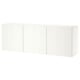White BESTÅ wall-mounted cabinet combination with clean, modern design.
