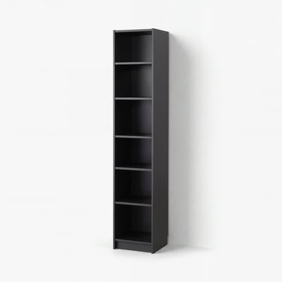 BILLY Bookcase, black oak effect, 40x39x202 cm