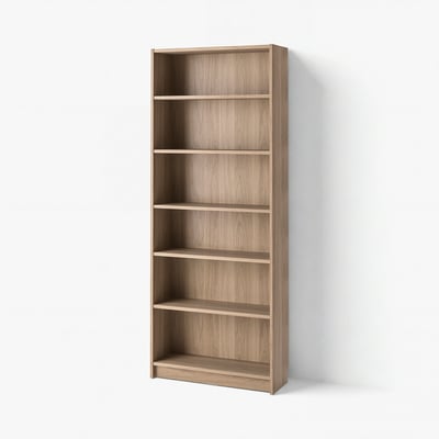 BILLY Bookcase, oak effect, 80x28x202 cm