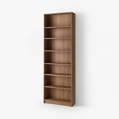 BILLY Bookcase with height extension unit, brown walnut effect, 80x28x237 cm
