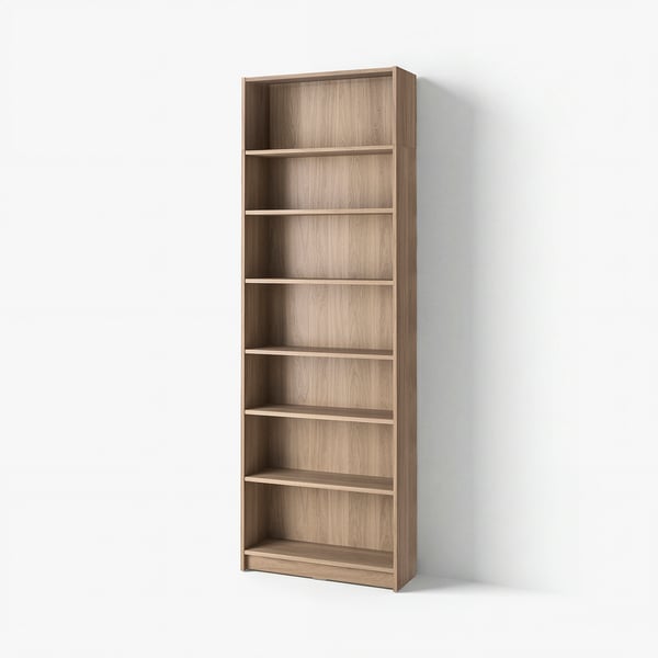 BILLY Bookcase with height extension unit, oak effect, 80x28x237 cm