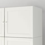 White BILLY bookcase, clean and modern. Adjustable shelves and dust-proof panels.