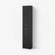 BILLY / OXBERG Bookcase with doors, black oak effect, 40x30x202 cm