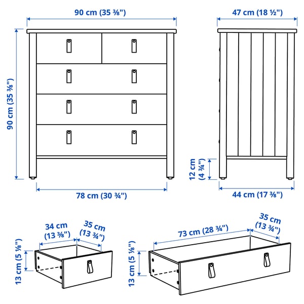 Illustration with measurements for the product: BJÖRKSNÄS.
