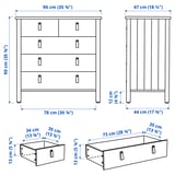 Illustration with measurements for the product: BJÖRKSNÄS.