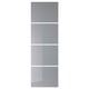 Option: Displays a set of BJÖRNÖYA glass cabinet doors in grey, featuring frosted glass panels with a sleek, modern design.