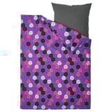 Pixelated cube duvet set, 80% cotton, teens, zip closure