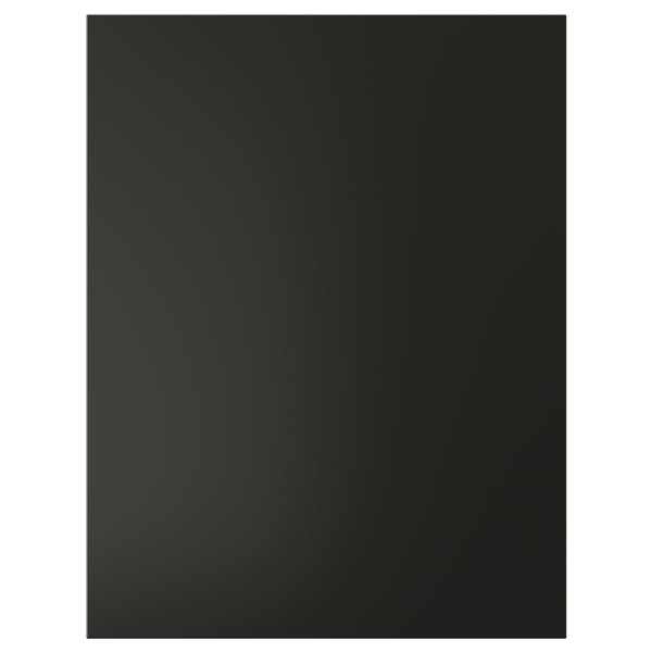 BODBYN, black door panel, 25-yr guarantee, acrylic paint, fibreboard.