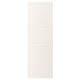 Option: An off-white BODBYN kitchen cabinet door with a classic, bevelled panel design. The rectangular shape and smooth texture make it easy to clean.