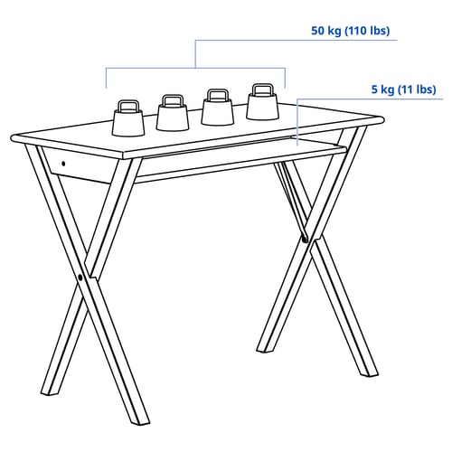Illustration with measurements for the product: BOLLPOJKE.