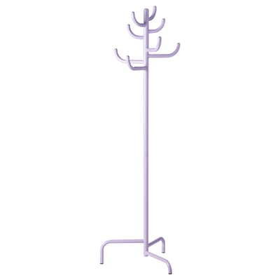 BONDSKÄRET: light purple coat stand with tree-like shape & multiple hooks.