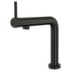 Black tap: modern, single handle, stainless steel, water-saving.